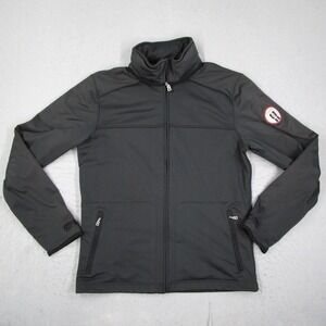 Bogner Mens Full Zip Jacket Gray Textured Performance Coat Size M 1850-163